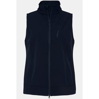 Ulla Popken  Gilet di softshell con fodera di pile, zip a cursore doppio e collo alto 