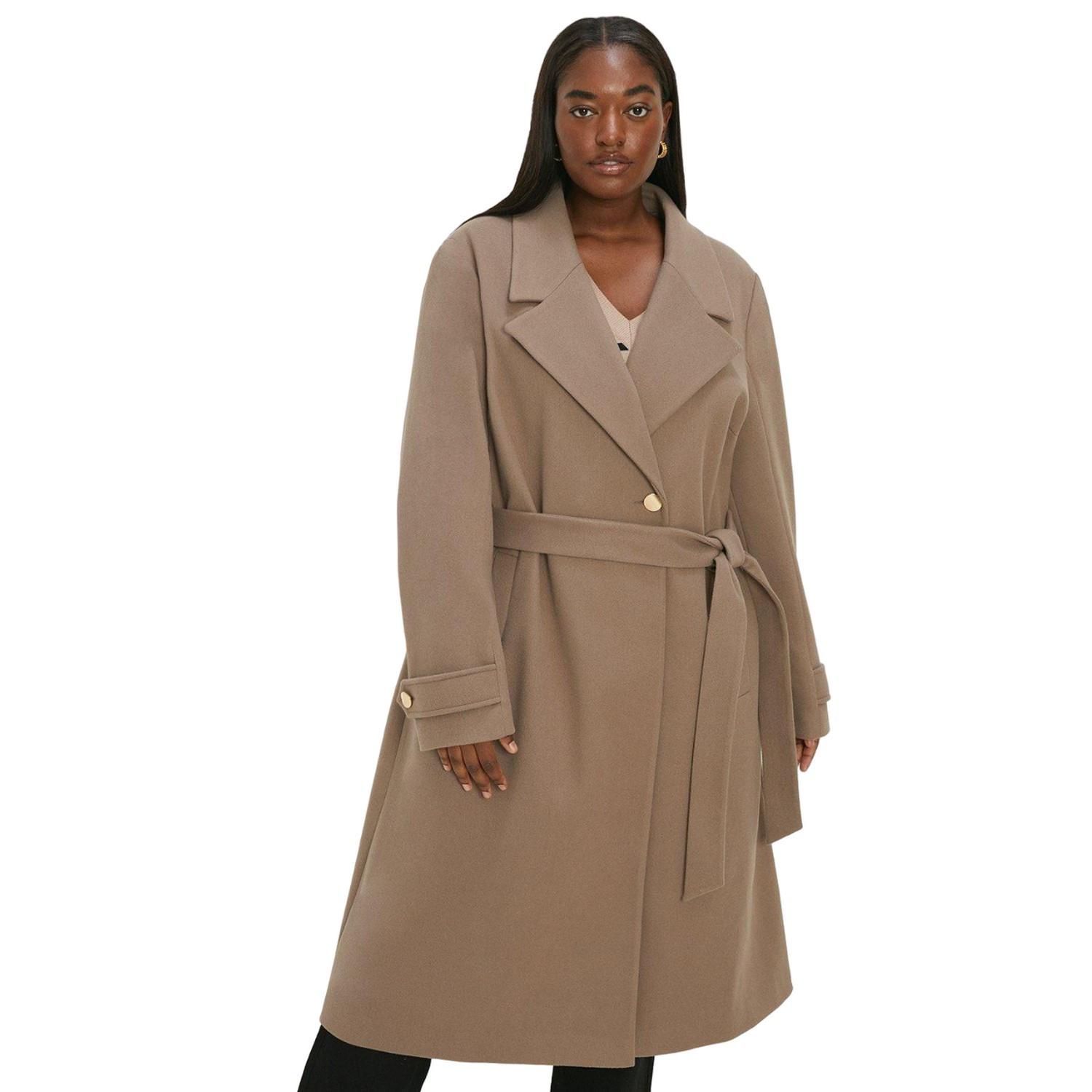 Image of Mantel Gürtel Damen Braun L