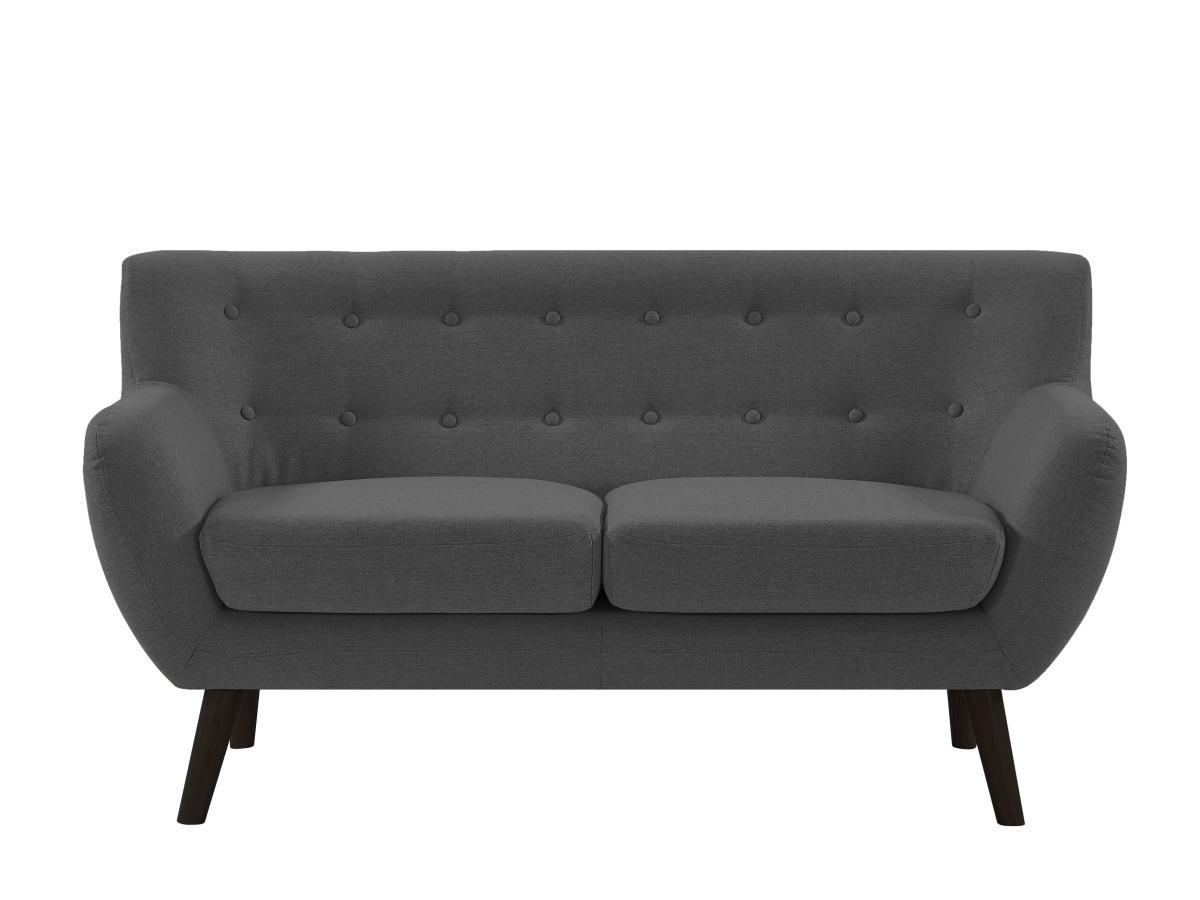 Image of Sofa 2-Sitzer - Stoff - Anthrazit - SERTI II Sofa 2-Sitzer - Stoff - Anthrazit - SERTI II