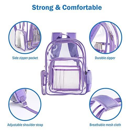 Only-bags.store Klarer Rucksack Kunststoff Schulrucksack Schultasche, Transparent Wasserdicht Klar Langlebig PVC  