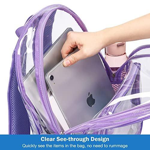 Only-bags.store Zaino Scuola in Plastica Trasparente Impermeabile Durevole PVC  