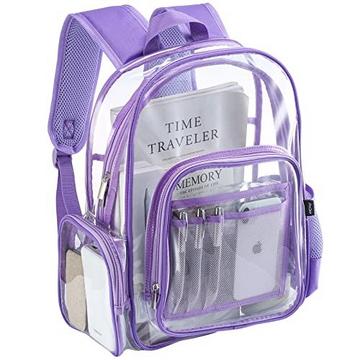 Klarer Rucksack Kunststoff Schulrucksack Schultasche, Transparent Wasserdicht Klar Langlebig PVC