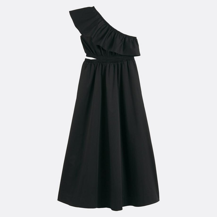 La Redoute Collections Robe longue asymétrique à volant  
