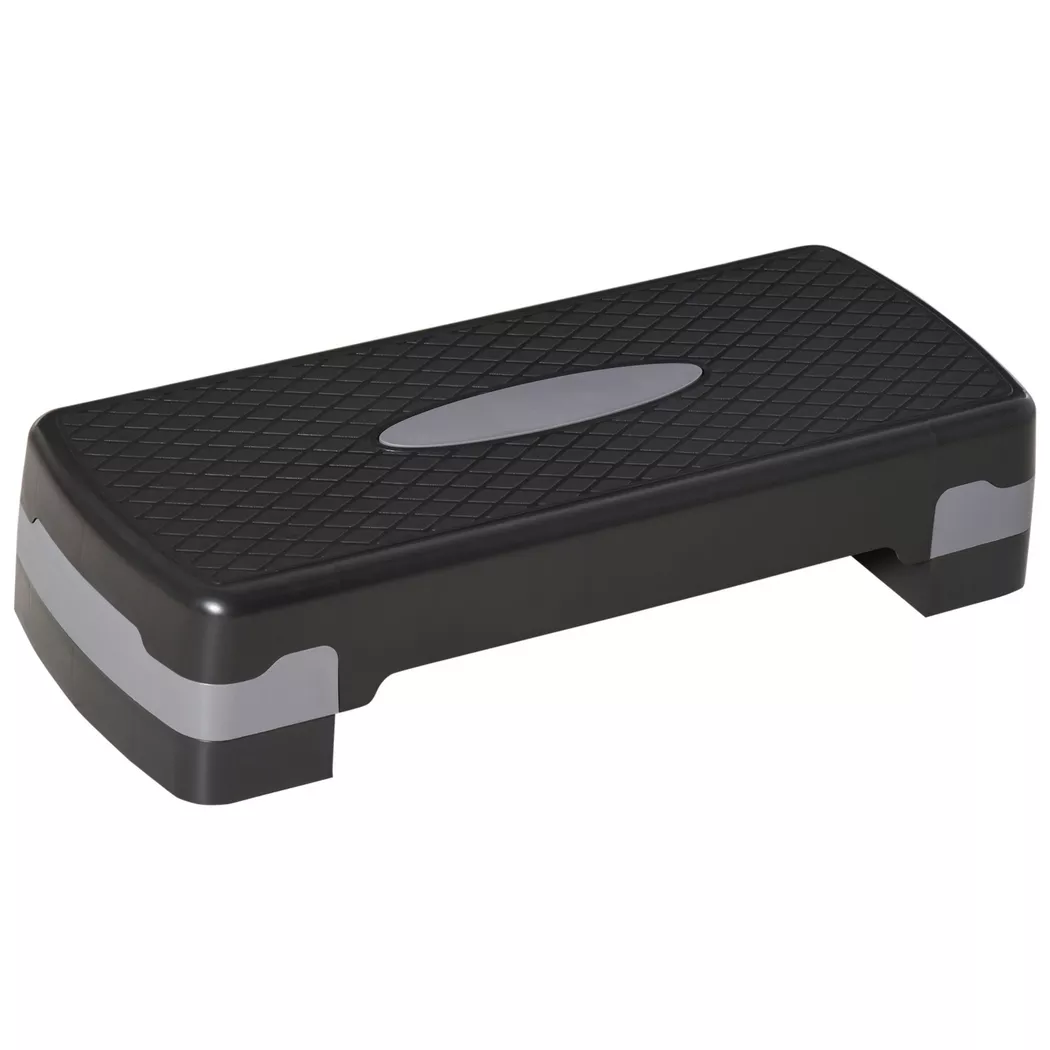 HOMCOM - Steppbrett, One Size, Schwarz