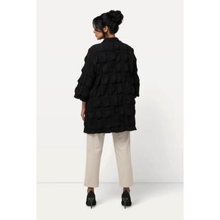 Ulla Popken Giacca Struttura 3D Linea A Scollo V Maniche 3/4  