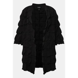 Ulla Popken Giacca Struttura 3D Linea A Scollo V Maniche 3/4  