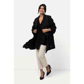 Ulla Popken Giacca Struttura 3D Linea A Scollo V Maniche 3/4  