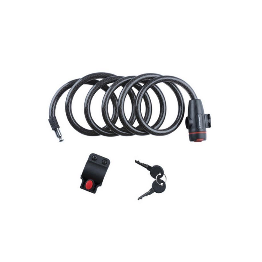 Dunlop  Spiralkabelschloss 12mm mit Halterung 