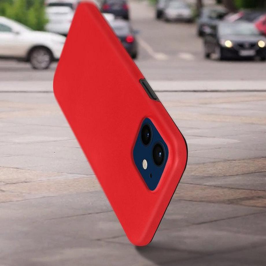 Avizar  Coque iPhone 12 / 12 Pro Intégrale Rouge 