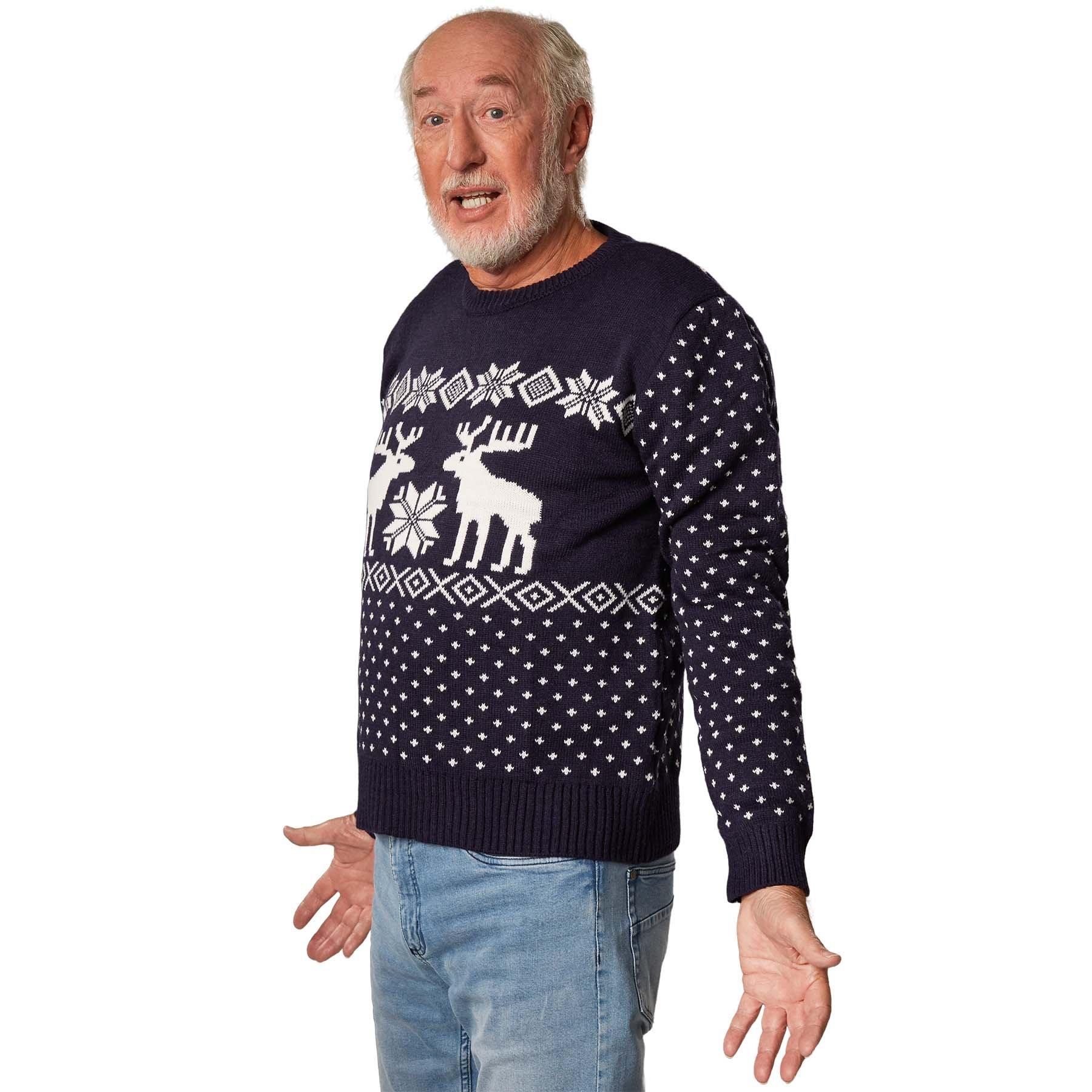 Tectake Pullover natalizio Tormenta di neve  