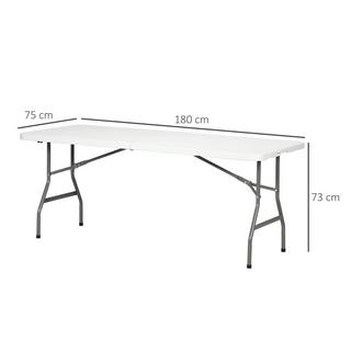 Outsunny Table de jardin  