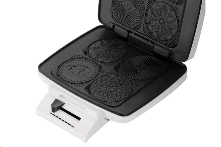 Trisa Electronics Trisa 7340.0245 - Bricelet Classique Brezeleisen, weiss  