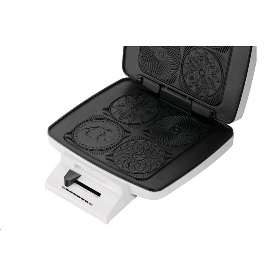 Trisa Electronics Trisa 7340.0245 - Bricelet Classique Brezeleisen, weiss  