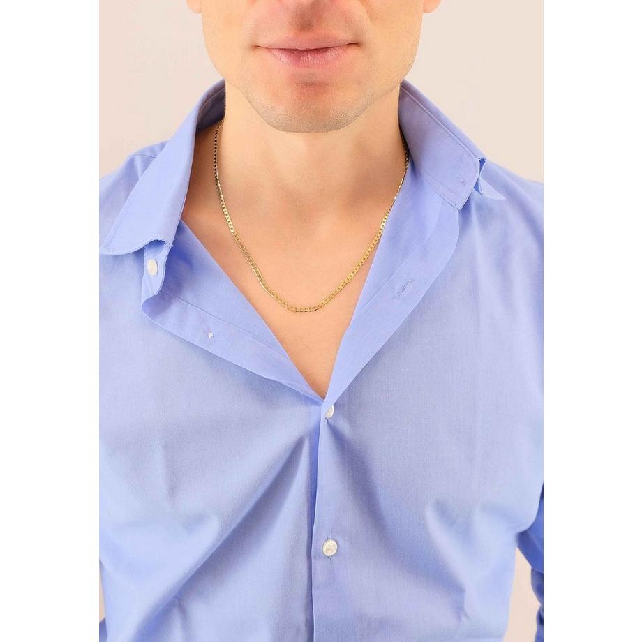 MUAU Schmuck  Collier Panzer Gelbgold 750, 3.1mm, 55cm 