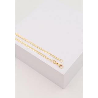 MUAU Schmuck  Collier gourmette or jaune 750, 3.1mm, 55cm 