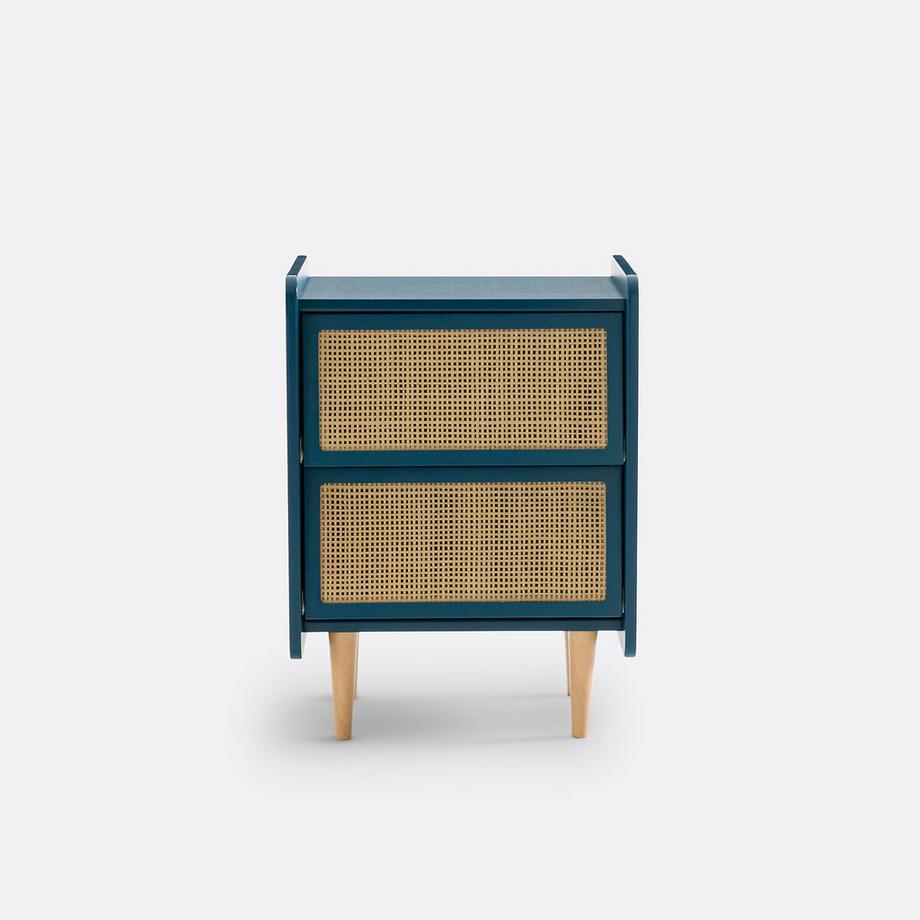 La Redoute Intérieurs Chevet 2 tiroirs en cannage  