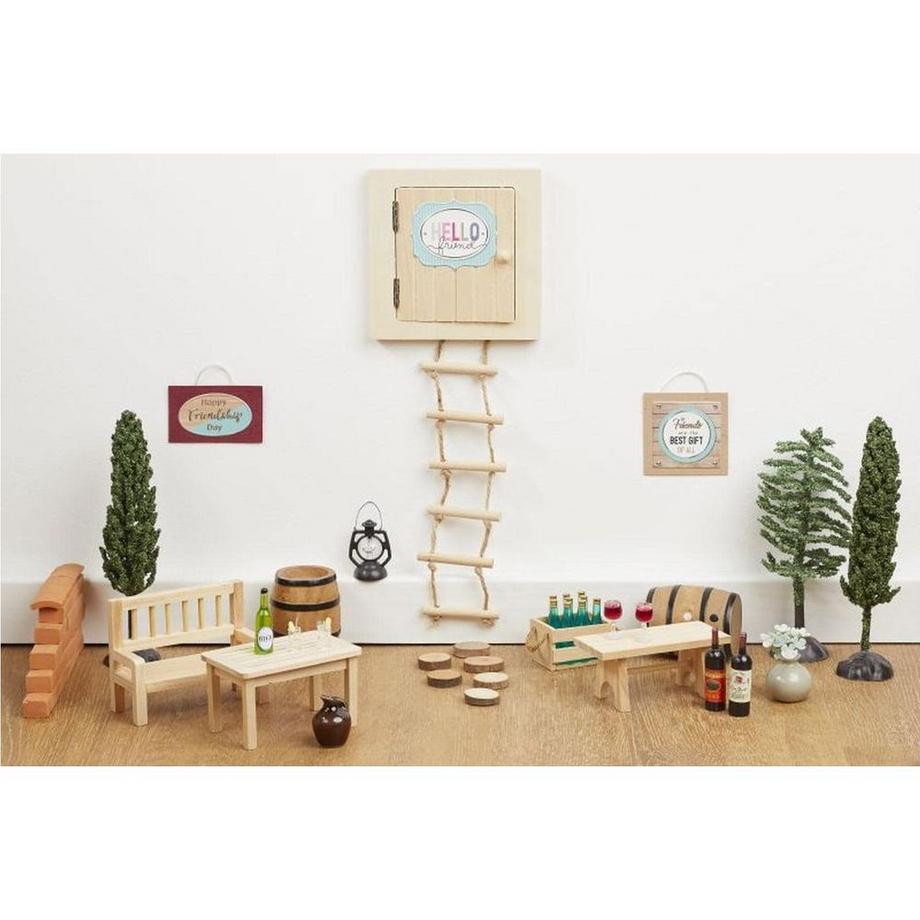 HOBBYFUN  Mini-Utensilien Bierflasche 4 Stück 