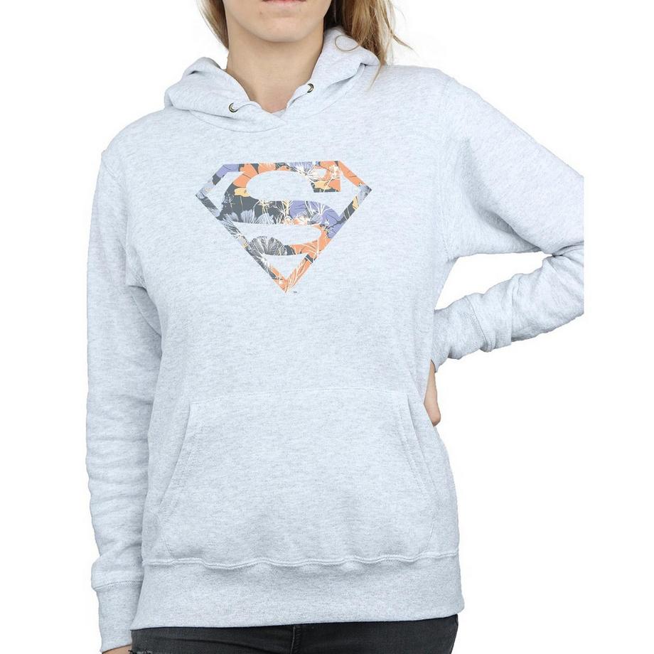 DC COMICS Superman Floral Logo Sweat à Capuche  