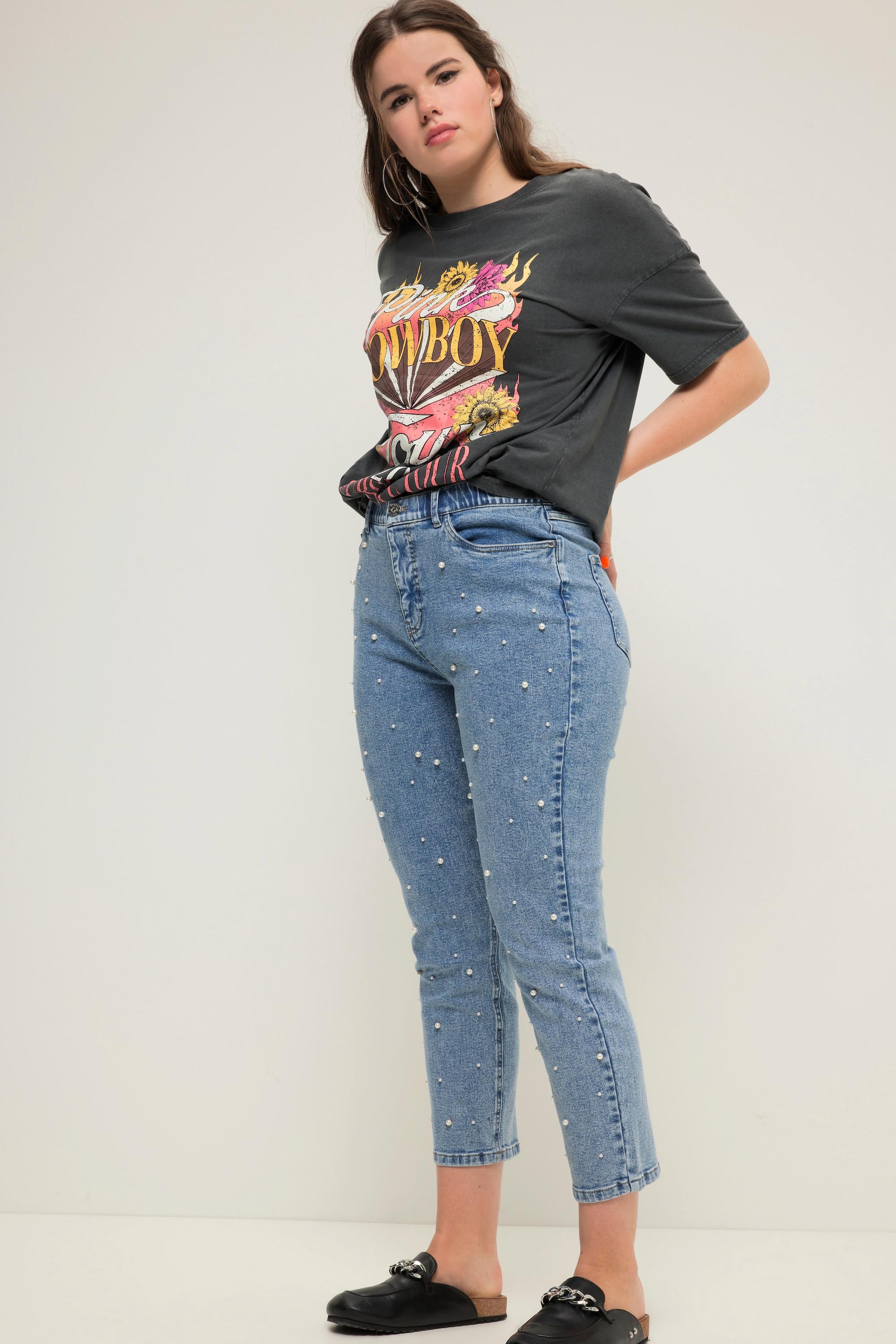 Studio Untold  Mom jeans con perline e cinque tasche 