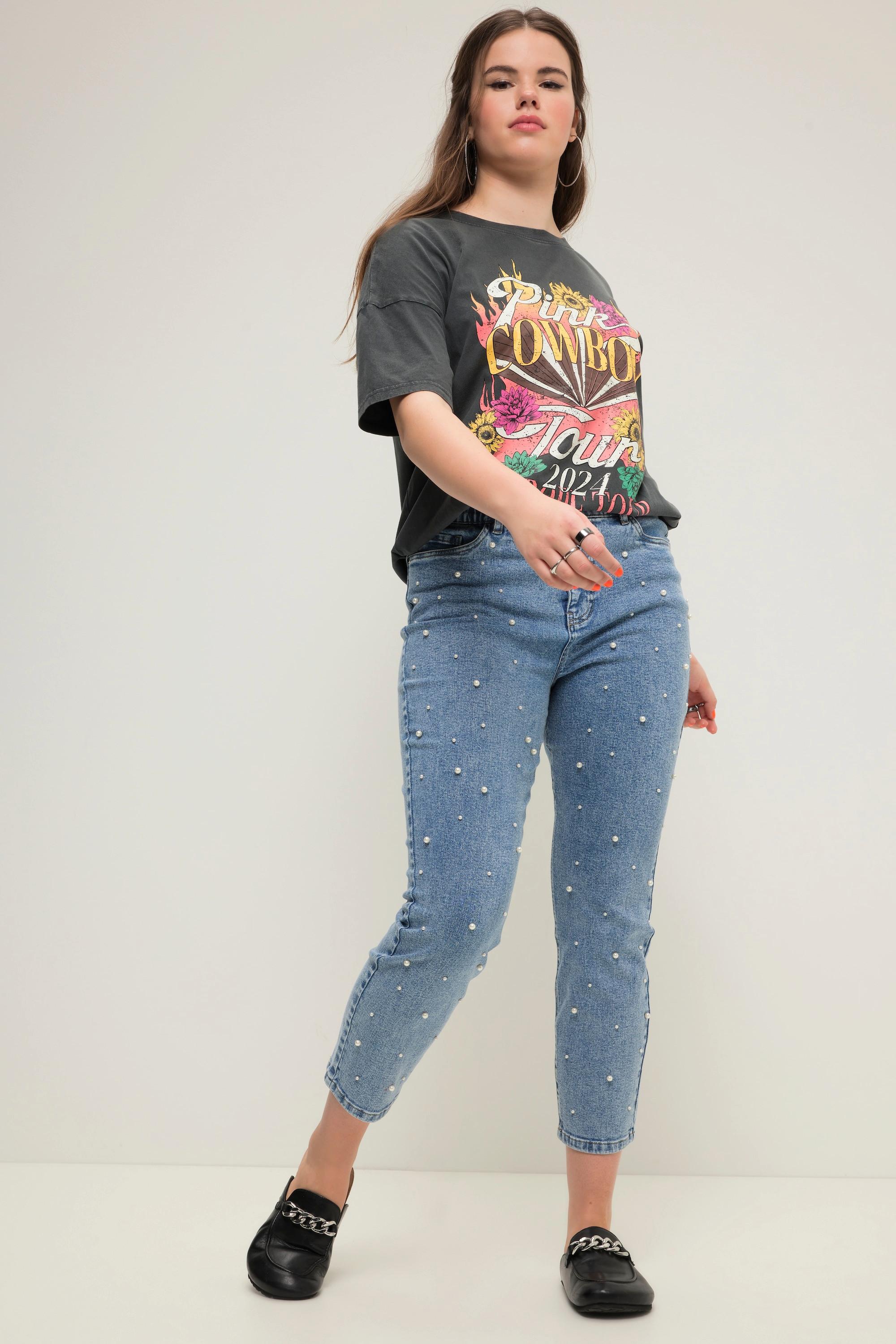 Studio Untold  Mom jeans con perline e cinque tasche 