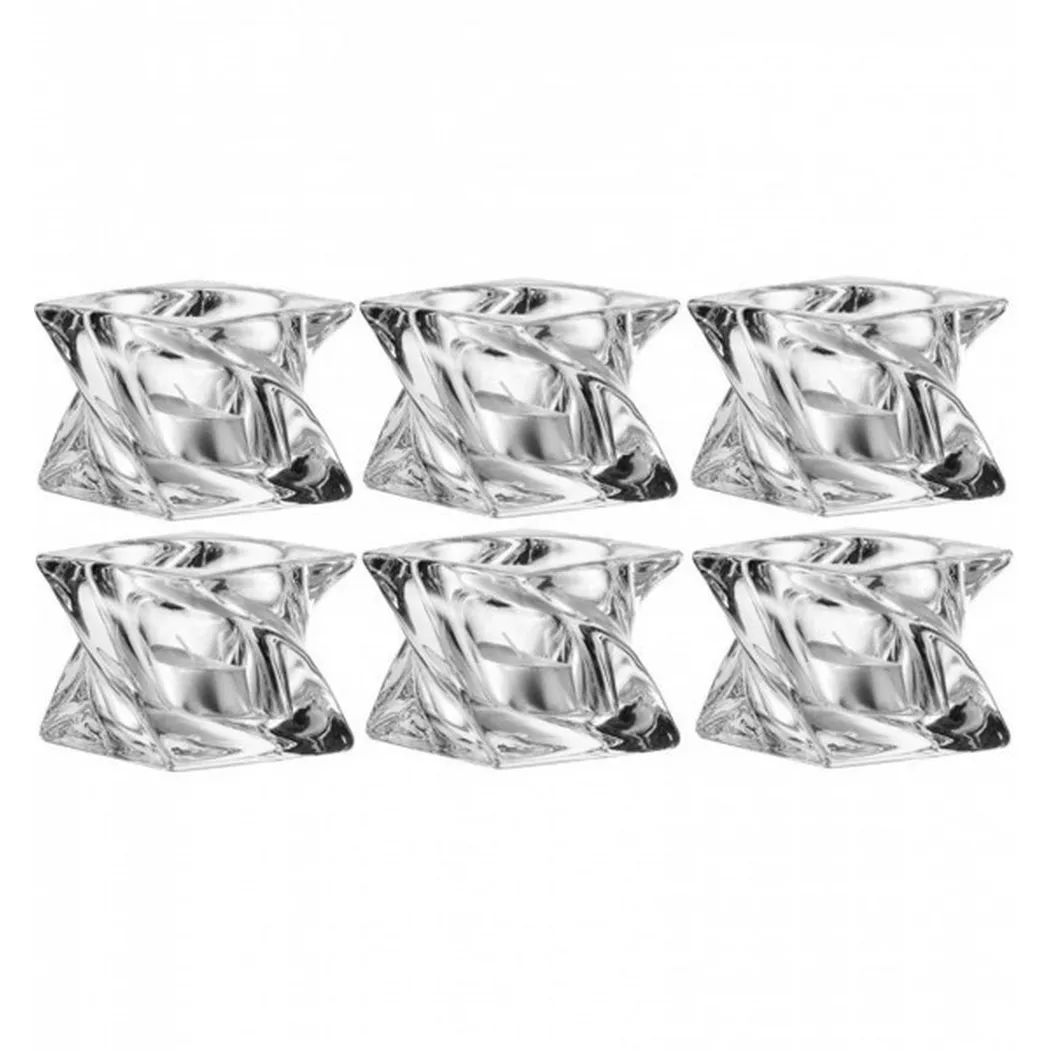 Teelichthalter Leonardo Transparent Glas H 6.5 cm