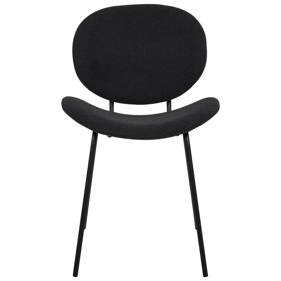 Beliani Esszimmerstuhl 2er Set aus Bouclé Klassisch LUANA  