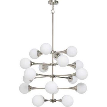 Lampe à suspension Bulb Fiction 20 argent rond 102