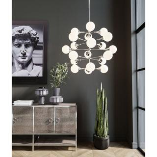 KARE Design Hängeleuchte Bulb Fiction 20 silber rund 102  