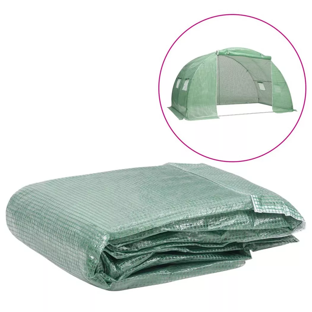 VidaXL - Housse de remplacement de serre, One Size, Vert