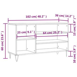 VidaXL Schuhschrank holzwerkstoff  