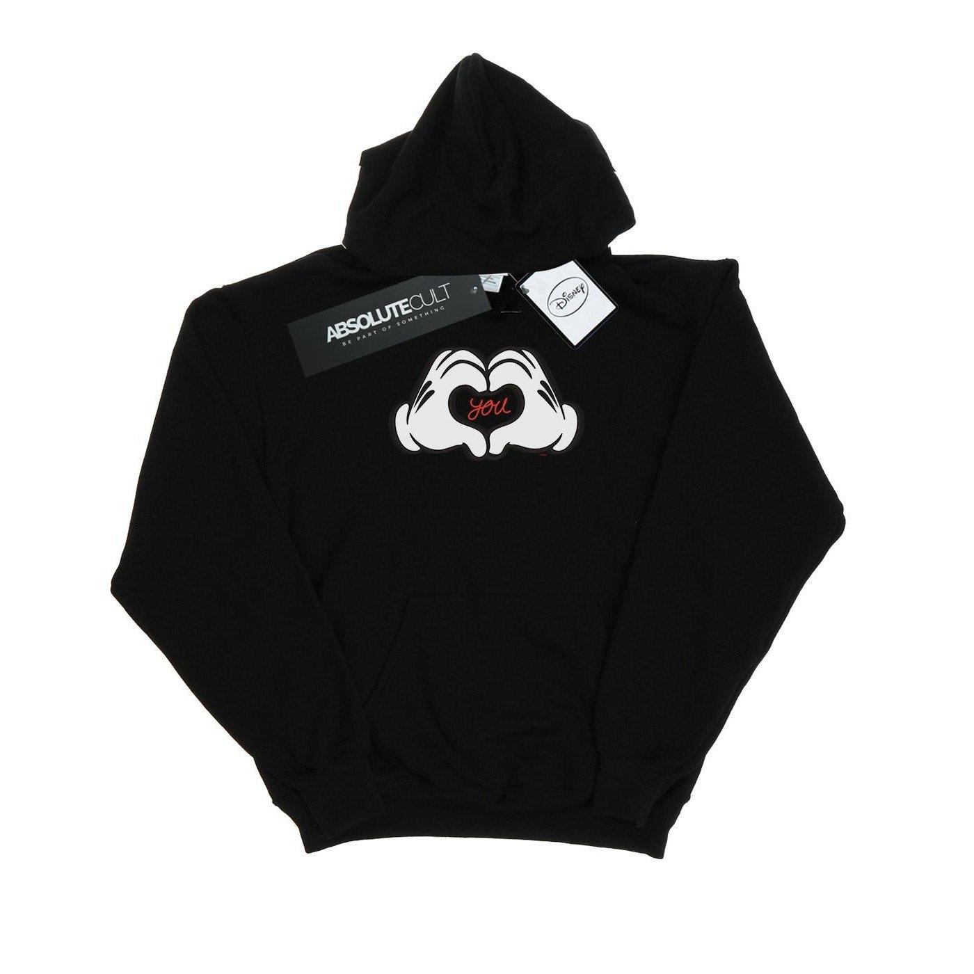 Image of Mickey Mouse Loves You Kapuzenpullover Jungen Schwarz 128