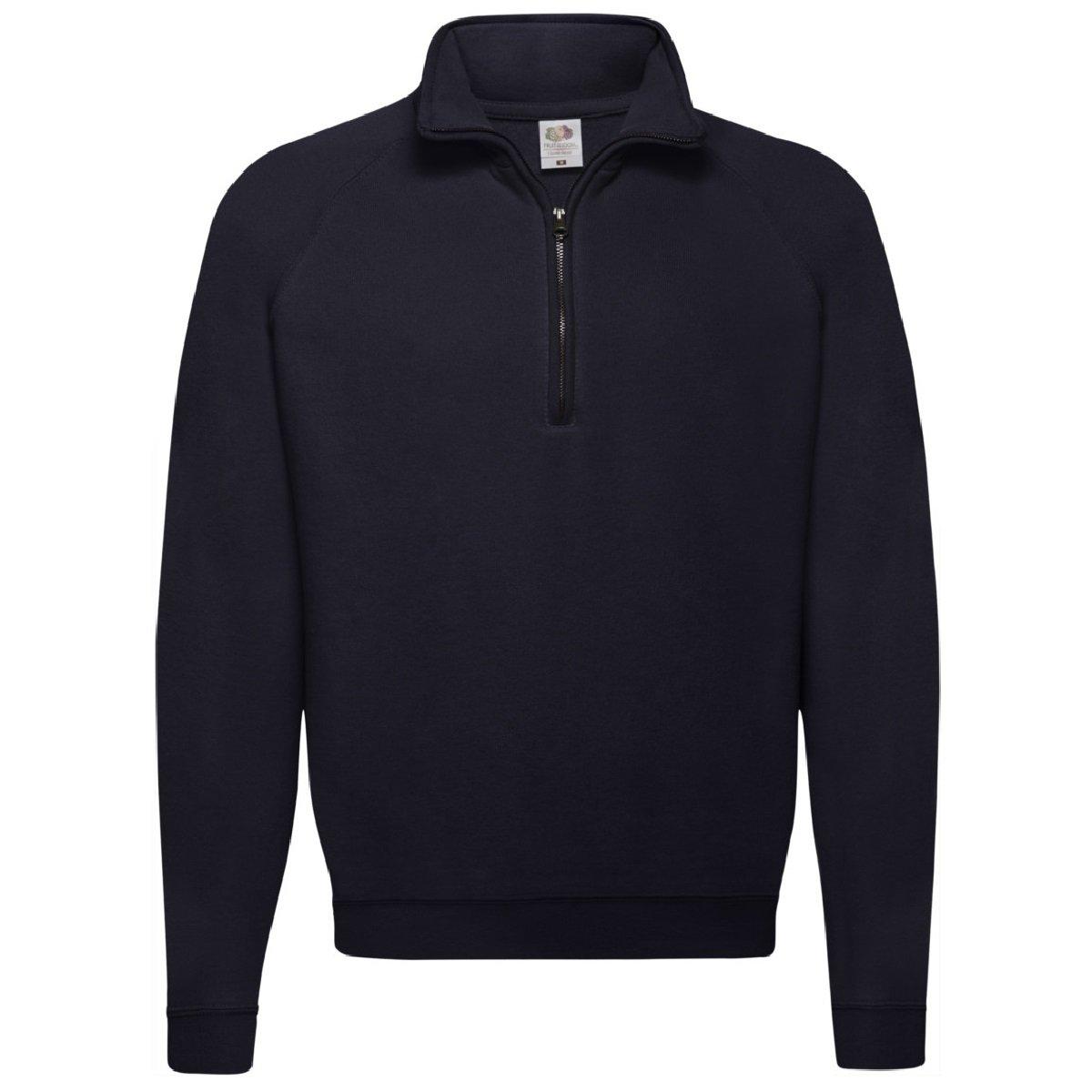 Image of Zip Neck Sweatshirt Top Herren Marine XXL