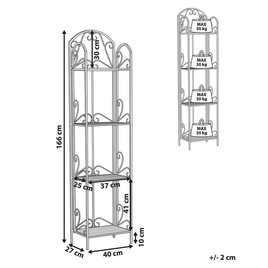 Beliani Regal aus Eisen  VALDIVIA  