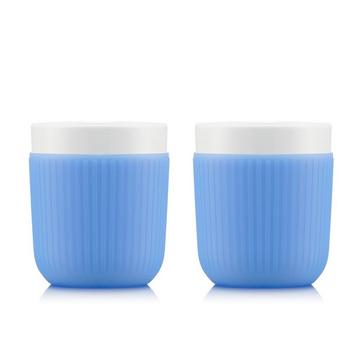 Set de 2 mugs en porcelaine avec manchon silicone DOURO