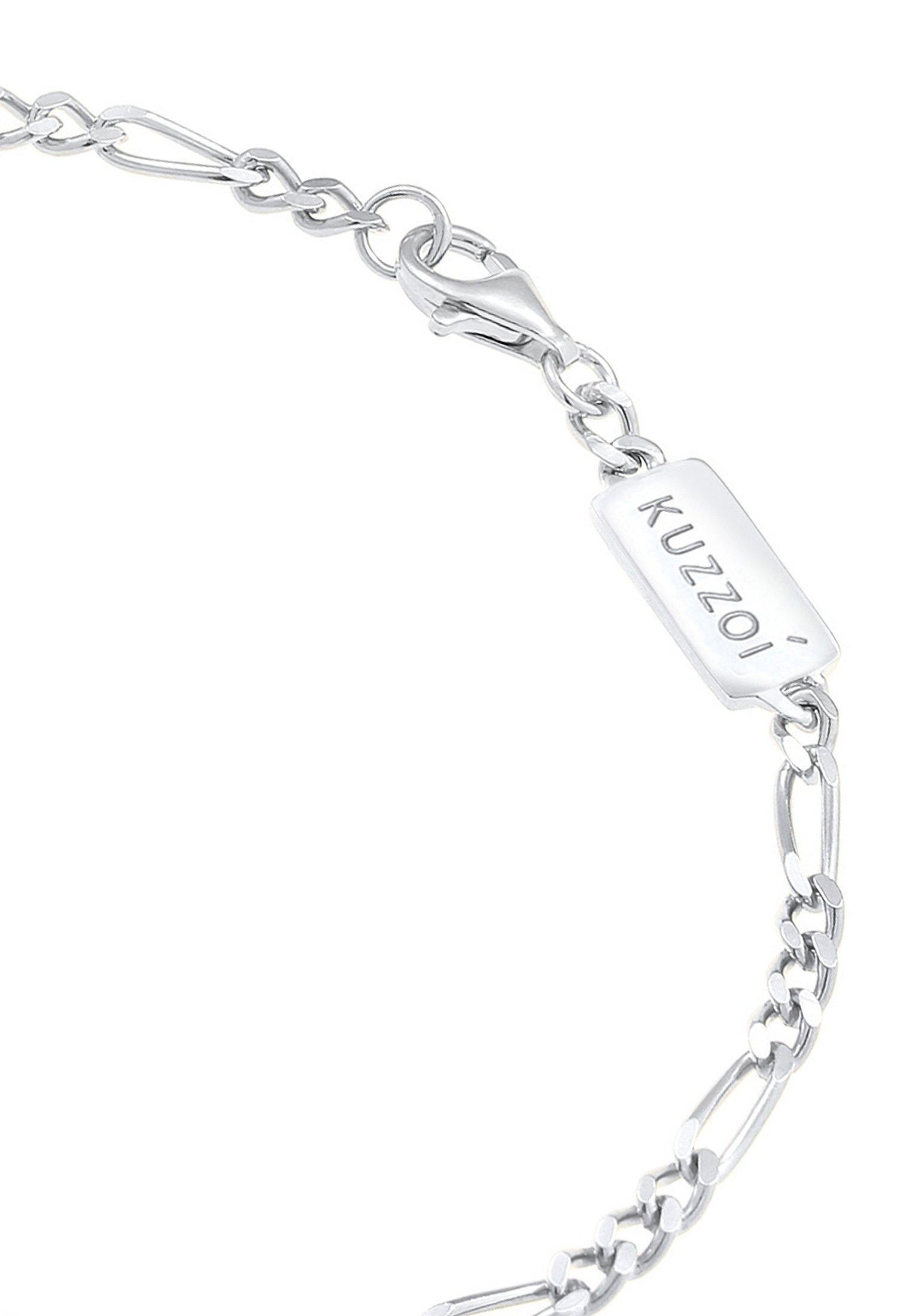 Kuzzoi  Bracelet Figarokette Massiv Basic Must-Have Cool 925 Silber 