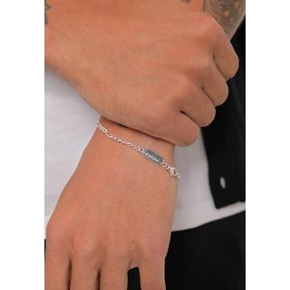 Kuzzoi  Bracelet Figarokette Massiv Basic Must-Have Cool 925 Silber 