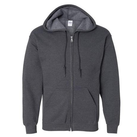 Gildan  Mélange lourd Adulte Plein Zip Sweat à capuche Top 