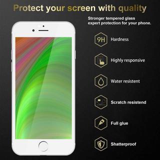 Cadorabo  Vollbild Display-Schutzglas für Apple iPhone 6  6S - Schutzfolie 