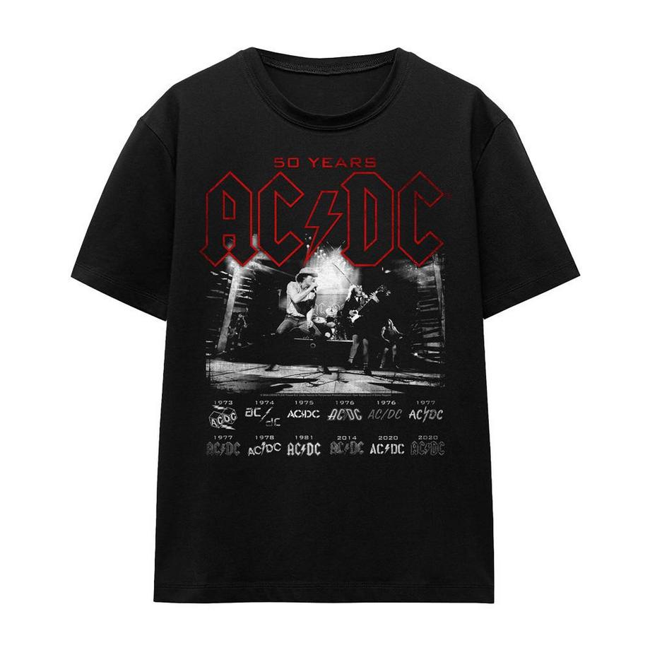 AC/DC ACDC 50 Years T-Shirt Imprimé Graphique  
