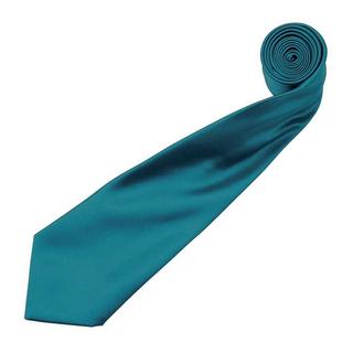 PREMIER Satin Krawatte unifarben  