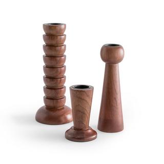 AM.PM  Set de 3 bougeoirs en bois 