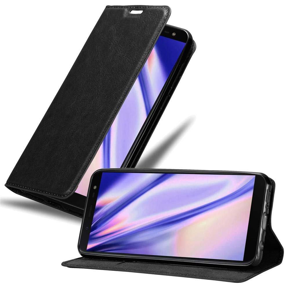 Image of Hülle kompatibel mit Samsung Galaxy J6 2018 - Schutzhülle mit Magnetverschluss, Standfunktion und Kartenfach