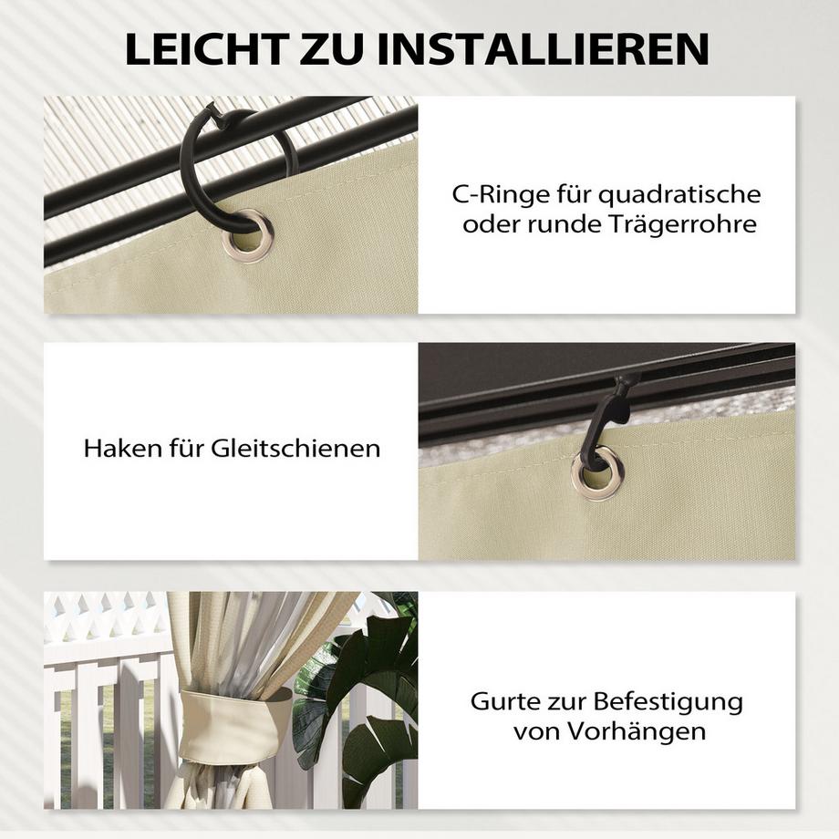 Outsunny Pavillon-Seitenteile  