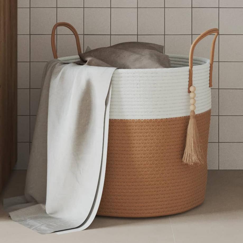 VidaXL Panier de rangement coton  