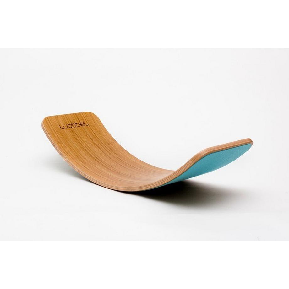 Balanceboard mit Filz Aqua