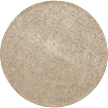 Tapis Cato rond panthère sable 150x150