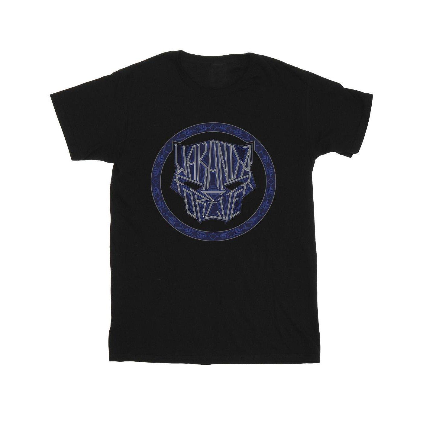 Image of Wakanda Forever Tribal Icon Tshirt Herren Schwarz XL