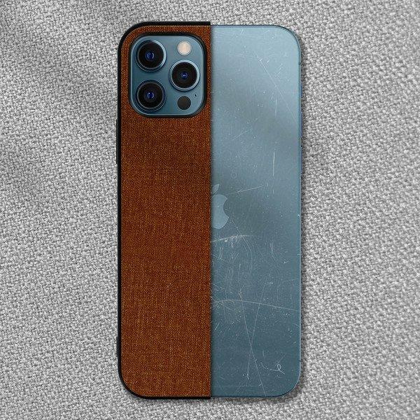 Avizar  Coque iPhone 12 Pro Max Tissu Marron 