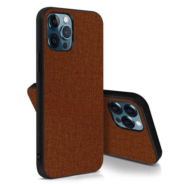 Avizar  Coque iPhone 12 Pro Max Tissu Marron 