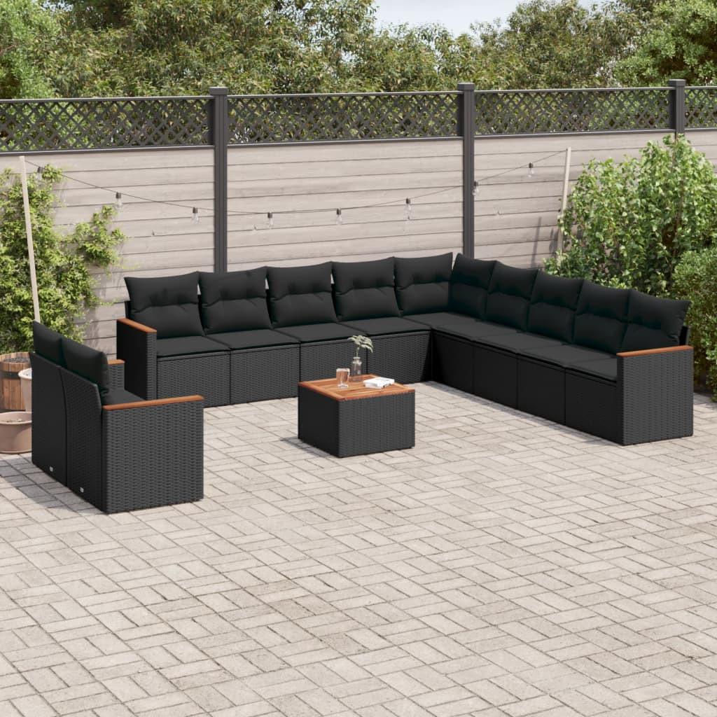 VidaXL set divano da giardino Polirattan  